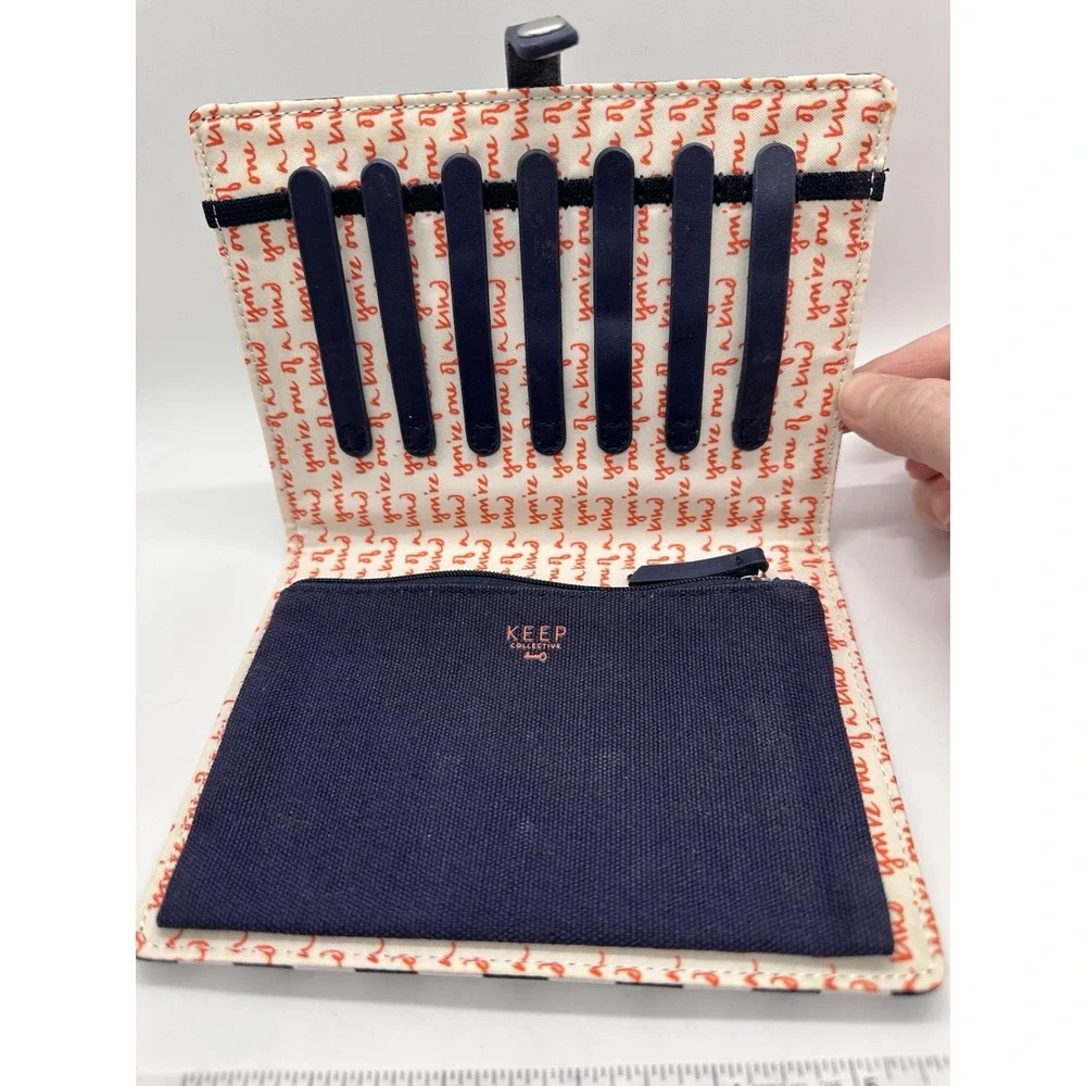 Keep Collective Jewelry Travel Case Organizer Navy Stripe 